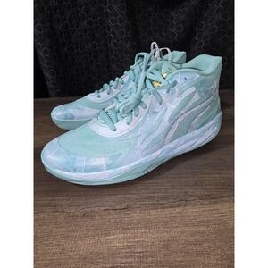 Puma Lamelo Ball Jade MB. 02 Gold Lake Green Team Gold Shoe Men's Size 11